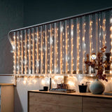 Cortina Luz LED 9x1M 360L Destellos Extensión Navidad 1340B