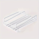 1pc Elegante Soporte para Copas de Vino de Doble Capa de Metal - Sin Taladro, Ahorra Espacio, Perfecto para Hogar, Restaurante, Hotel y Uso en Fiestas - Acabado Pintado Duradero, Ideal para Almacenamiento en Cocina y Bar