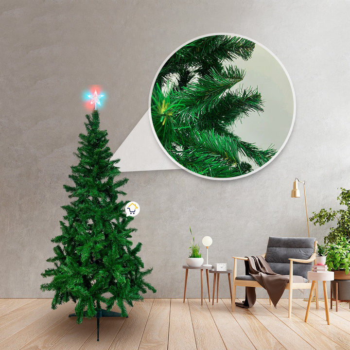 Árbol Navidad 1.80 m Estrella Y Nieve Spray 700 Ramas S34D