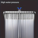 Ducha Cuadrada de Alta Presión Deluxe Rain, Acabado Elegante Plateado/Negro, Montaje en Pared Fácil para una Experiencia de Baño Premium, Decoración de Regalo para Navidad/Halloween