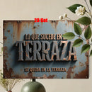 Letrero de metal plano 2D con diseño floral, 19.81x29.97 cm, ideal para decoración de hogar, jardín, patio, porche o terraza, regalo perfecto para amigos, idea de regalo festivo, decoración de pared vintage, duradero y resistente