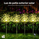 4 luces solares para jardín al aire libre, 4 luces solares LED para césped con 8 modos de iluminación, luces de tierra táctiles, luces solares para césped con iluminación ajustable, decoración de hogar, temas de vacaciones, camping, RVs.