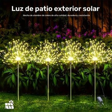 4 luces solares para jardín al aire libre, 4 luces solares LED para césped con 8 modos de iluminación, luces de tierra táctiles, luces solares para césped con iluminación ajustable, decoración de hogar, temas de vacaciones, camping, RVs.