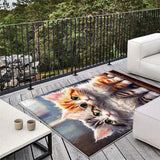 Alfombra de Lujo Seven Deer - 853gsm, Antideslizante y Lavable a Máquina para Interior/Exterior, Extra Grande para Sala, Patio o Caravana - Diseño Bohemio, Material de Alta Calidad, Fácil Limpieza, Suelo Versátil, Ideal para Camping e Interiores