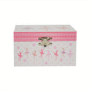 Caja de Música de Bailarina de Ballet de Madera Clásica, Organizador de Joyería de Cuerda Mecánica con Figura Giratoria, No Necesita Batería, Almacenamiento de Recuerdos para Accesorios, Regalo Ideal para Cumpleaños y Fiestas
