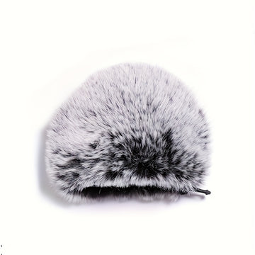 Funda de micrófono de viento para Yeti azul, diseño suave y esponjoso, reducción de ruido, ajuste para micrófono de Yeti azul, blanco y negro, funda de viento para micrófono.