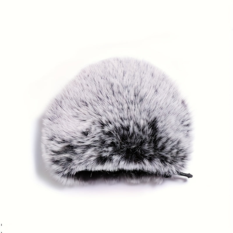 Funda de micrófono de viento para Yeti azul, diseño suave y esponjoso, reducción de ruido, ajuste para micrófono de Yeti azul, blanco y negro, funda de viento para micrófono.