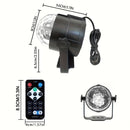 1pc Trae la fiesta a la vida con luces de bola de discoteca RGB activadas por sonido - 7 modos de control remoto, perfecto para fiestas de baile en casa, bares, karaoke, decoración del hogar, sala de estar, Halloween, Navidad, decoración de bodas, decora
