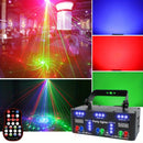 Luces de Fiesta Disco RGB UV con 21 Ojos y Activación por Sonido, Efectos de Iluminación Estroboscópica Interior, Control DMX512 para Hogar, Karaoke, Cumpleaños, Boda, Bar y Decoraciones Festivas (), Iluminación para Eventos Interiores | Acabado Elegante