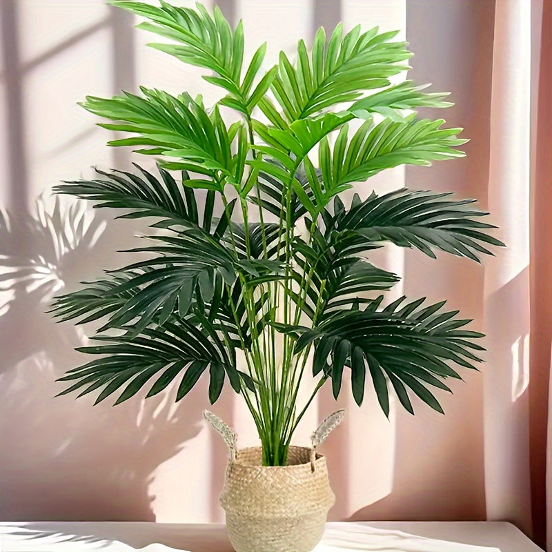 2 Paquetes de Plantas de Simulación de Alta Gama con 18 Hojas Grandes, Adecuadas para Decoración de Alta Gama en Interiores y Exteriores, Perfectas para Acción de Gracias, Bodas, Hoteles, Jardines, Patios, Fotografía y Hermosa Decoración de Plantas Verdes