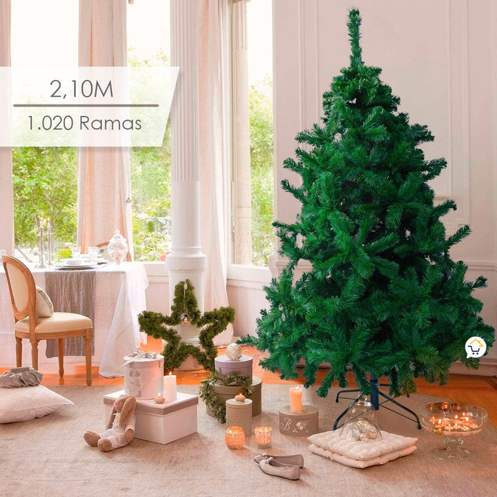 Árbol Navidad Filadelfia Tupido 2.10 M 1020 Ramas FIL210