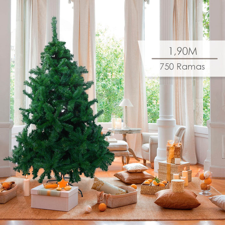 Árbol Navidad Filadelfia Tupido 1.90 M 750 Ramas FIL190