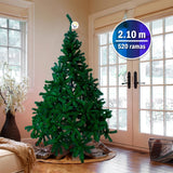 Árbol Navidad Bogotá 2.10 m Tradicional 520 Ramas BOG210