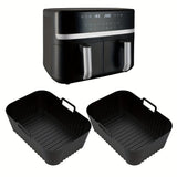 1 bandeja de horno de silicona para freír en aire, apta para bandejas de 4,5 litros, bandeja de horno reutilizable, bandeja de pizza antiadherente