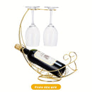 Elegante Soporte de Vino de Barco Pirata con Portavasos – Soporte Decorativo de Metal para Vino Tinto, Champán y Licores, Perfecto para Barra de Casa o Exhibición de Fiesta, Accesorios Piratas