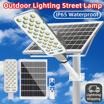 Luces de calle solares LED, luces de patio al aire libre de 6000Mah, y ahorro de energía, impermeables y duraderas, adecuadas para estacionamientos comerciales, canchas de baloncesto escolares y calles, fáciles de instalar, con luces de pared solares con