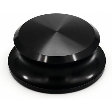 1 pieza de estabilizador de peso de vinilo de alta calidad para discos de vinilo - Diseño rojo y negro, mejora la calidad del sonido y la durabilidad, se adapta a la mayoría de los tocadiscos, estabilizador de discos de vinilo, accesorio para tocadiscos,