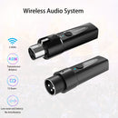 Transmisor inalámbrico de micrófono XLR, sistema inalámbrico de micrófono de 2,4 GHz, adaptador de micrófono inalámbrico recargable para mezcladores, micrófono dinámico