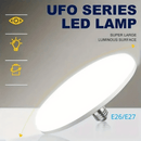 1 pieza, lámpara de techo LED UFO ultrabrillante - montaje en espiral E26/E27, disponible en dos tamaños para ahorrar espacio. Iluminación interior RV, diseño elegante que mejora el efecto decorativo del hogar. Ideal para sala o vehículo recreativo