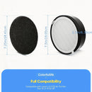 3pcs Filtros de Repuesto para Purificador de Aire LEVOIT LV-H132 - H13 True HEPA y Carbón Activado, Compatibles con el Modelo LV-H132-RF