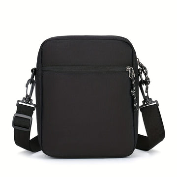 Bolso cruzado de gran capacidad para hombre, Calvin, con correa ajustable, múltiples compartimentos y bolsillo para teléfono, ideal para el transporte diario, viajes, trabajo, accesorio de viaje, estilo moderno, acabado texturizado.