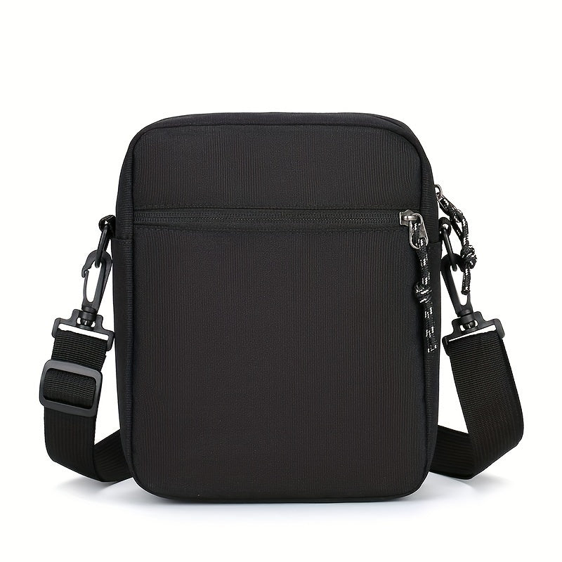 Bolso cruzado de gran capacidad para hombre, Calvin, con correa ajustable, múltiples compartimentos y bolsillo para teléfono, ideal para el transporte diario, viajes, trabajo, accesorio de viaje, estilo moderno, acabado texturizado.