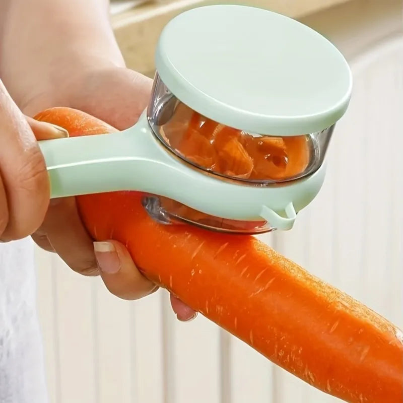Pelador de frutas y verduras multifuncional 2 en 1