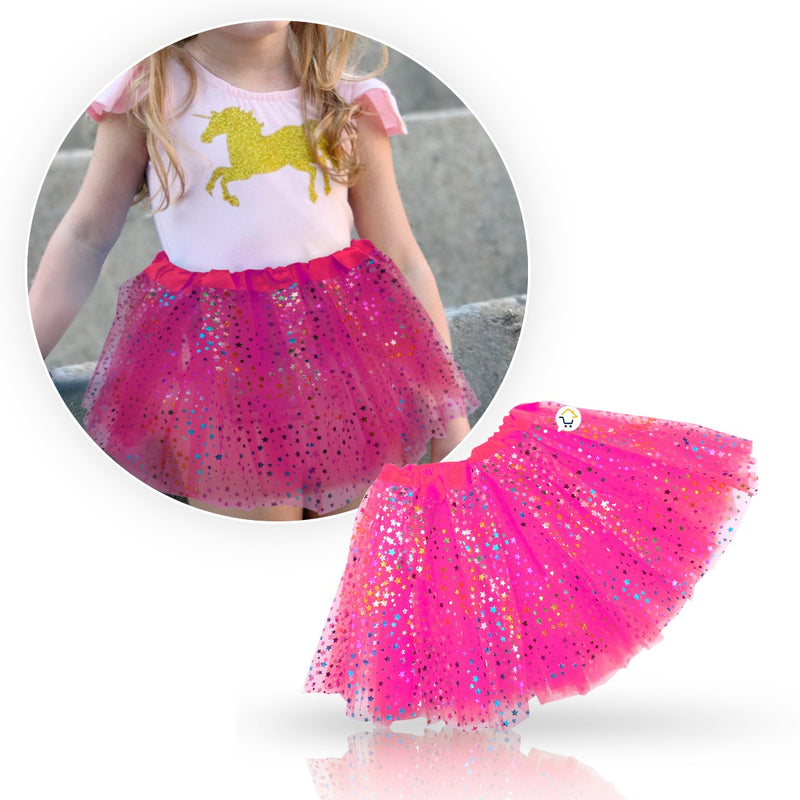 Tutú Estrellas Niñas Colores Falda Ballet Disfraz OF359