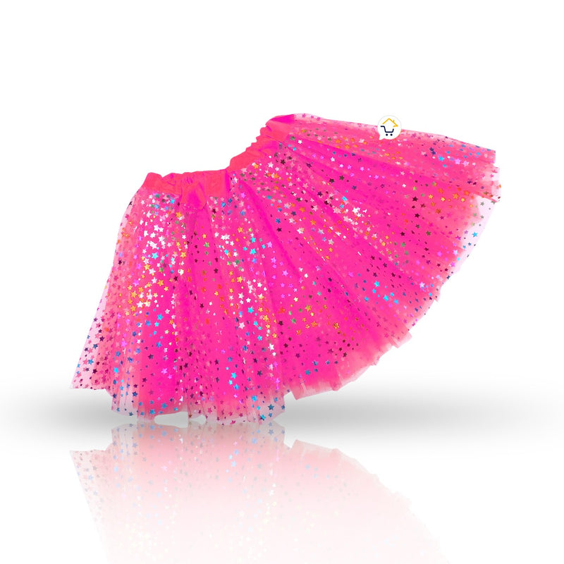 Tutú Estrellas Niñas Colores Falda Ballet Disfraz OF359