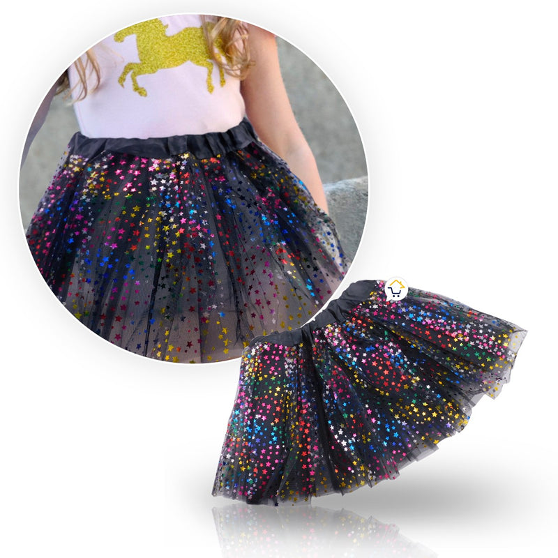 Tutú Estrellas Niñas Colores Falda Ballet Disfraz OF359