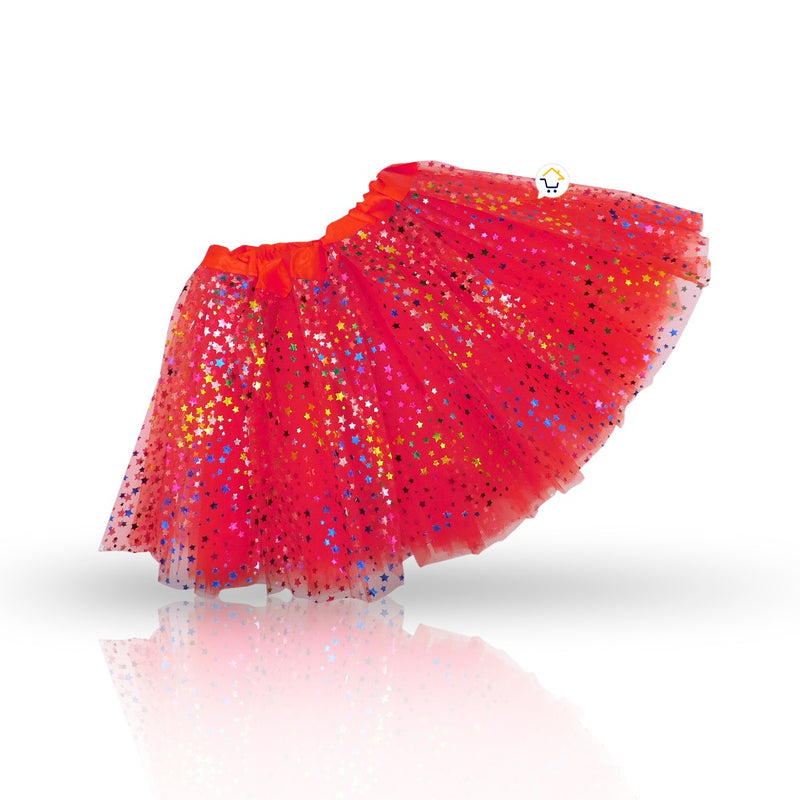 Tutú Estrellas Niñas Colores Falda Ballet Disfraz OF359