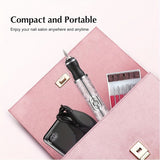 Lijadora de uñas eléctrica profesional, máquina de taladro de uñas, carga rápida USB, archivo de uñas eléctrico multifuncional para uñas de gel DIY y cuidado de belleza en casa, adecuado para manicura y herramientas de cuidado de uñas, kit de pulido de m