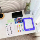 Tablero De Dibujo Mágico Marcadores Neón Didáctica Niños 21MP1