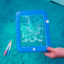 Tablero De Dibujo Mágico Marcadores Neón Didáctica Niños 21MP1