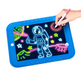 Tablero De Dibujo Mágico Marcadores Neón Didáctica Niños 21MP1