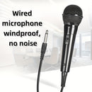 Micrófono Dinámico con Cable Premium para Karaoke, Discursos y Bodas - Portátil con Soporte, Conector XLR, Negro