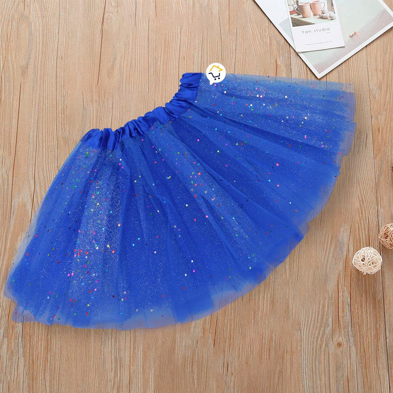 Tutú Confetti Niñas Colores Falda Ballet Disfraz TUCO01