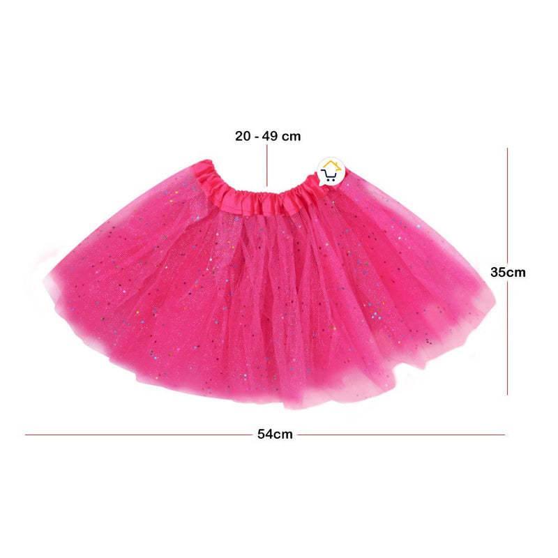 Tutú Confetti Niñas Colores Falda Ballet Disfraz TUCO01