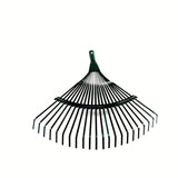 Rastrillo de Abanico Premium Mejorado 42.01 cm - 22 Púas de Acero Duradero con S-Púas para Eliminar Hojas y Musgo en Jardín, Césped y Patio