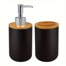 Juego de baño de 2/3 piezas, Dispensador de jabón de manos, Portacepillos de dientes, Jabonera, Decoración de baño, Portaobjetos de artículos de tocador, Accesorios de baño