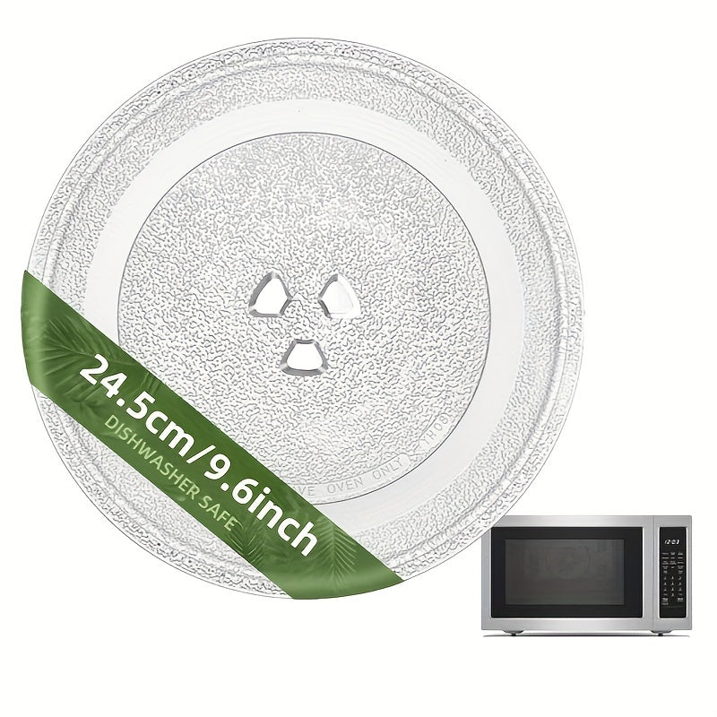 Bandeja Giratoria De Vidrio En Forma De Y De 9.6 Pulgadas / 24.5 Cm, Para Microondas, Repuesto Para LG, GE, Magic Chef, Hotpoint, Panasonic, Kenmore Y Varios Otros Modelos