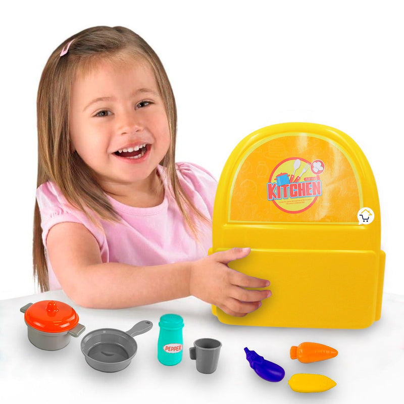 Cocina Maleta Chef Juguete 2 en 1 Didáctico Cocinero Niños 7F705