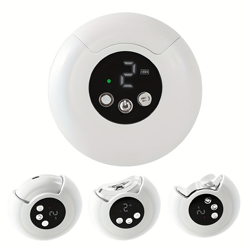 Nueva versión mejorada de taladro eléctrico para uñas, pulidor eléctrico, afilador de uñas automático con luz LED, ajuste de 3 velocidades, diseño de almacenamiento de residuos, lima de uñas segura recargable, adecuada para el hogar y el salón, herramien