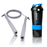 Combo Cuerda Crossfit y Termo Mezclador Shaker 500ml Proteína 702379
