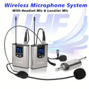 1pc Sistema de micrófono inalámbrico UHF, kit de micrófono de solapa y bodypack recargable con control de volumen, omnidireccional, carga USB, conector de 6,35 mm para karaoke, transmisión, canto - Ideal para aulas, conferencias, transmisiones en vivo, p
