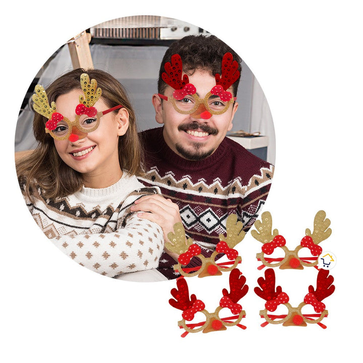 Gafas Navideñas Reno X4 Decorativas MJ010