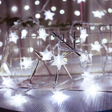 Luces Led Estrellas 3 Metros Extensión Cortina Luz Navidad Blanco ZE019B