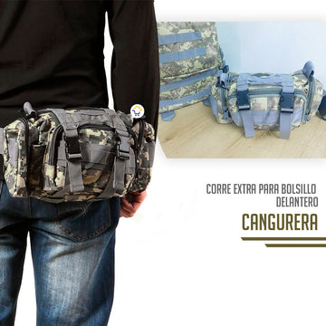 Morral Militar Grande 56l Táctico Camuflado Camp 238