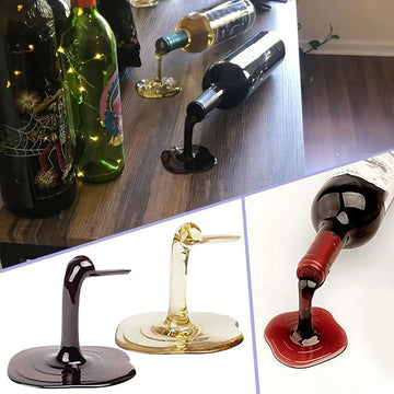 Gabinete de Exhibición de Vinos de Plástico Apilable con Soporte para Botellas