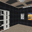 102 piezas, 12" x 12" x 1" Espuma de aislamiento acústico negro nano adhesivo para grabación y cine en casa - Mejora la calidad del sonido, reduce los ecos, perfecto para sistemas de sonido modernos, espuma de aislamiento acústico.